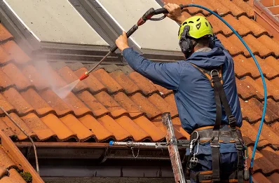 Démoussage et hydrofuge de toiture à Berganty